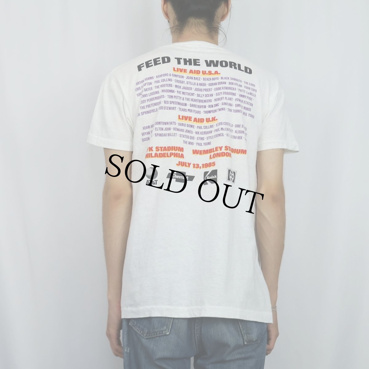 画像4: 80's USA製 "LIVE AID" チャリティーコンサートTシャツ XL (4)