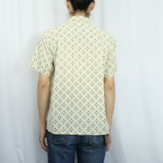 画像3: 50〜60's CAMPUS USA製 クラウン柄 コットンシャツ M (3)