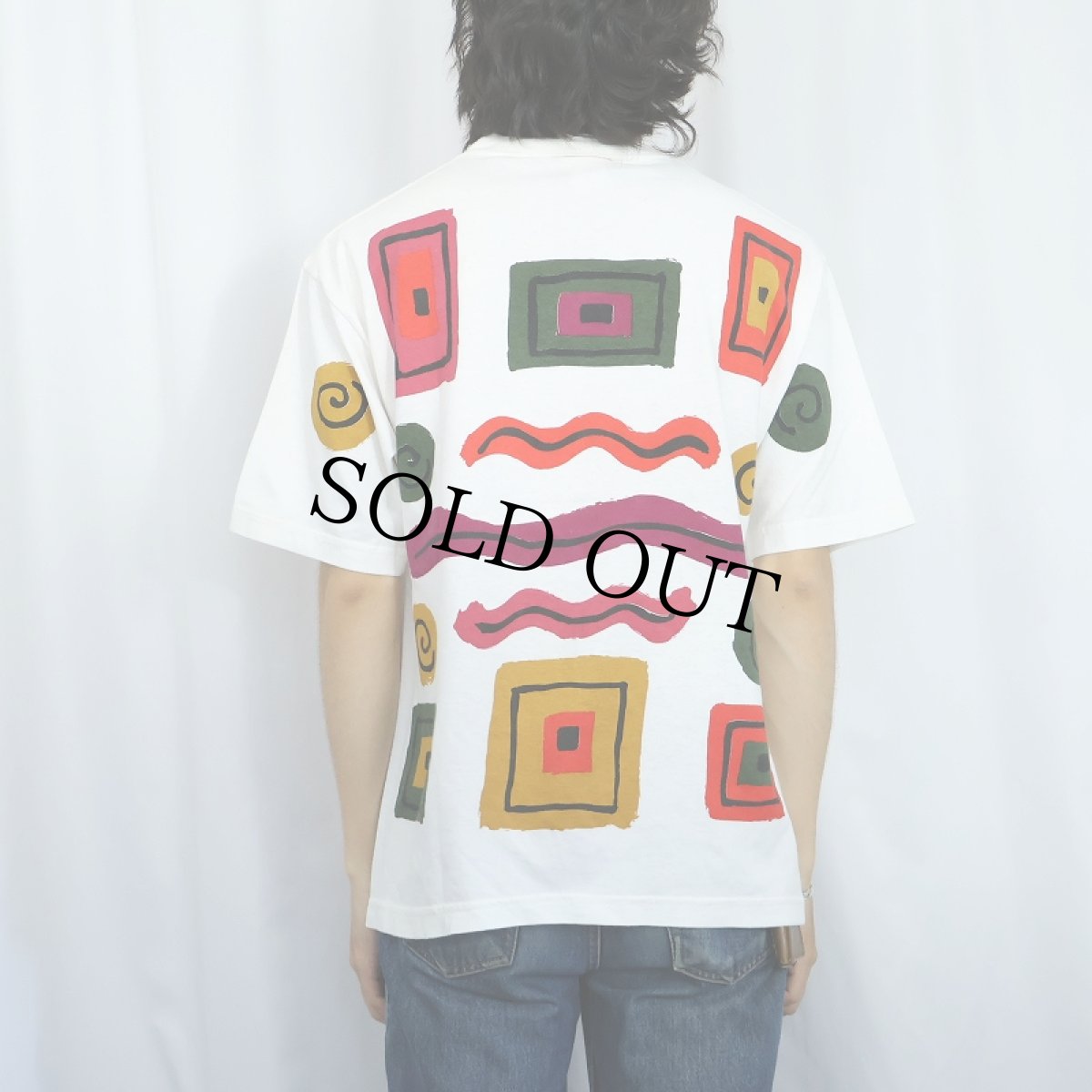 画像4: 90's California Connection, Inc. USA製 大判アートプリントTシャツ L (4)