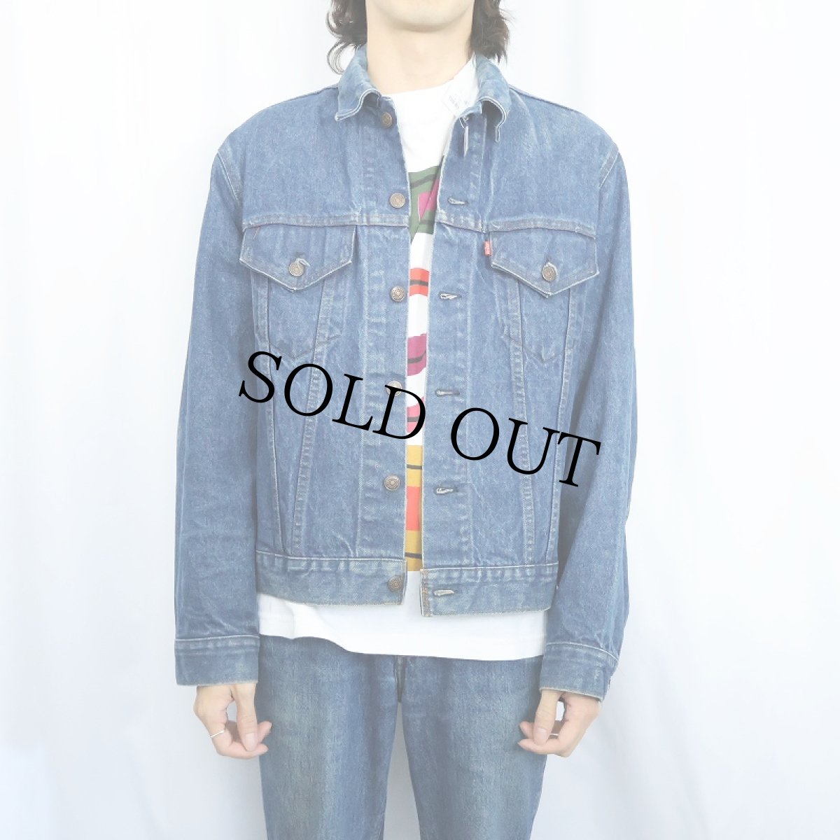画像2: 70〜80's Levi's 70505-0217 USA製 デニムジャケット SIZE44 (2)