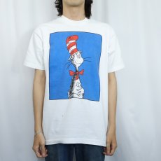 画像2: 90's Dr.Seuss THE CAT IN THE HAT USA製 キャラクタープリントTシャツ L (2)