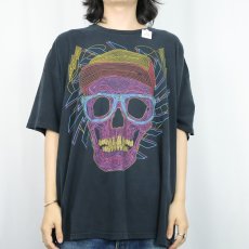 画像2: スカル プリントTシャツ BLACK (2)