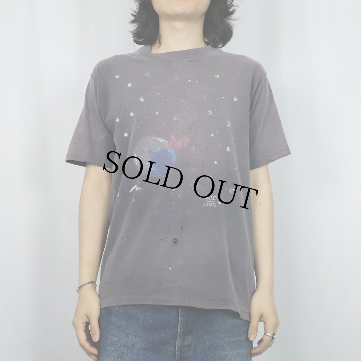 画像2: 90's WILD OATS USA製 宇宙プリントTシャツ L (2)
