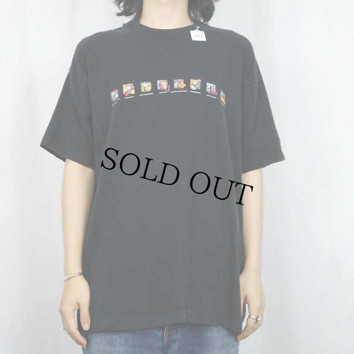画像2: 90's COMPUCOM USA製 IT企業プリントTシャツ BLACK XL (2)