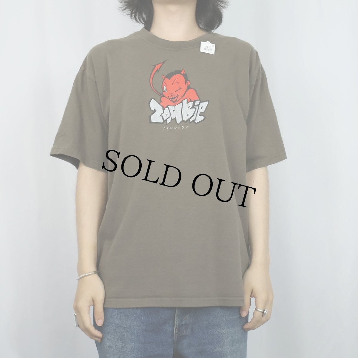 画像2: Zombie STUDIOS "レッドデビル" ゲーム開発会社 プリントTシャツ L (2)