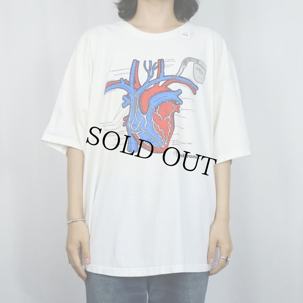 画像2: 臓器プリントTシャツ 2XL (2)