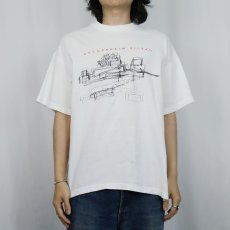 画像2: GUGGENHEIM MUSEUM BILBAO 美術館プリントTシャツ L (2)