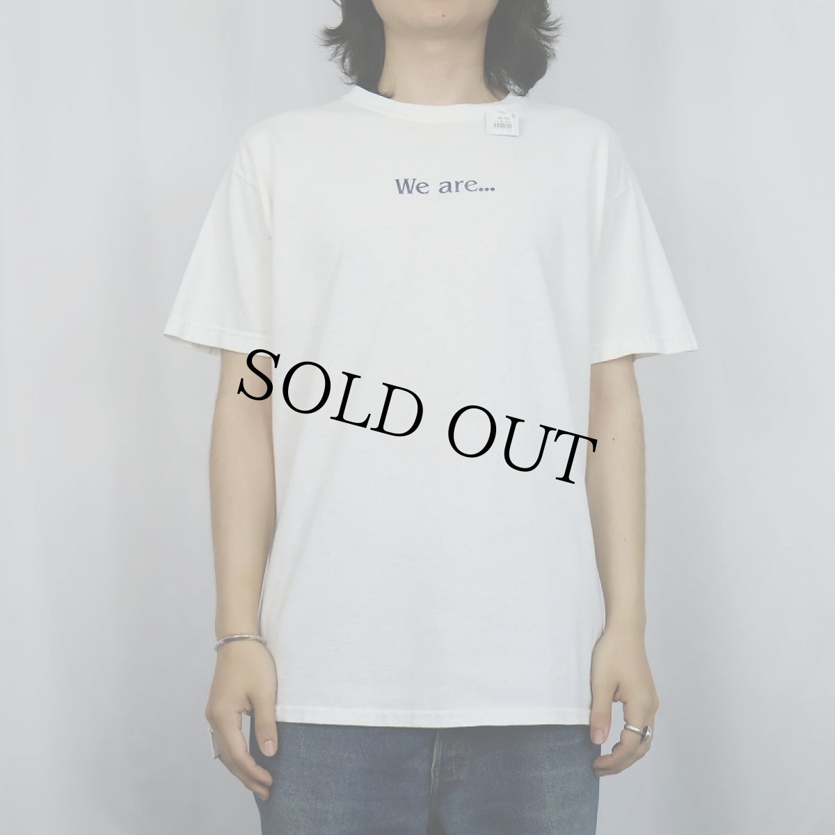画像2: "We are..." メッセージプリントTシャツ M (2)