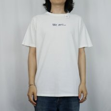 画像2: "We are..." メッセージプリントTシャツ M (2)