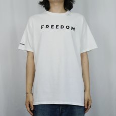 画像2: "FREEDOM" メッセージプリントTシャツ (2)