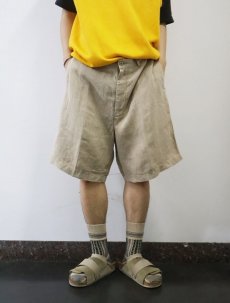 画像2: DANIEL CREMIEUX リネンショーツ W36 (2)