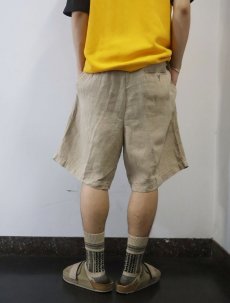 画像3: DANIEL CREMIEUX リネンショーツ W36 (3)