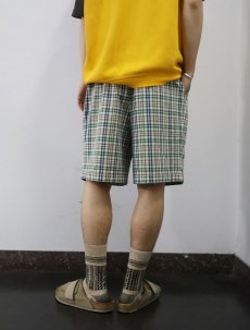 画像3: 90's LANDS' END USA製 チェック柄 2タック コットン×ポリエステルショーツ W31 (3)