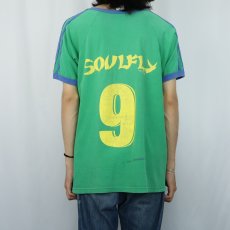 画像3: 90's SOULFLY USA製 サイドライン グルーヴメタルバンドプリントTシャツ L (3)