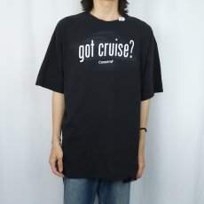 画像2: Carnival Cruise Line "got cruise?" 広告パロディプリントTシャツ BLACK 2XL (2)