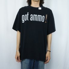 画像2: Cabela's "got ammo" 広告パロディプリントTシャツ BLACK 2XL (2)