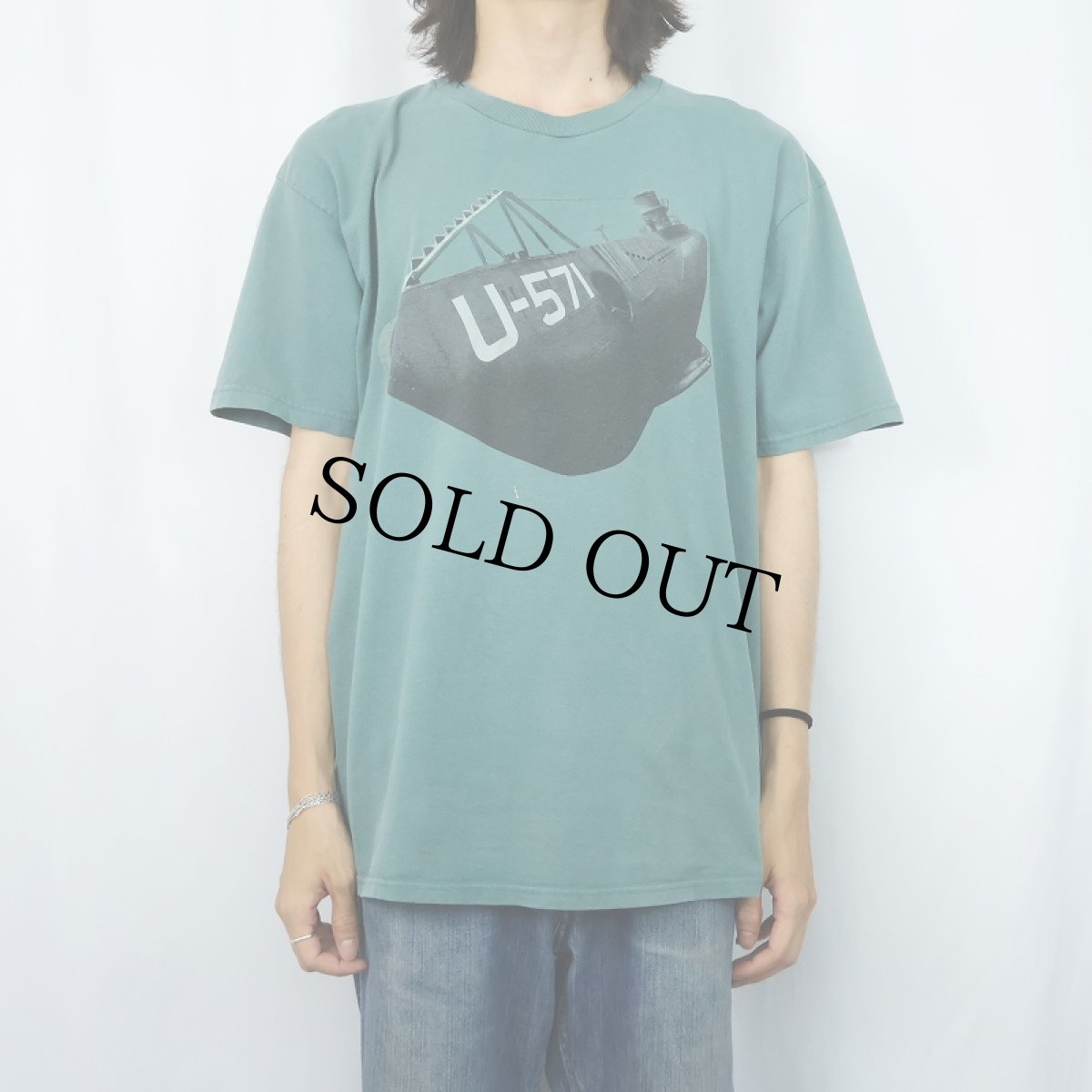 画像2: 2000's U-571 アクション映画 プリントTシャツ L (2)