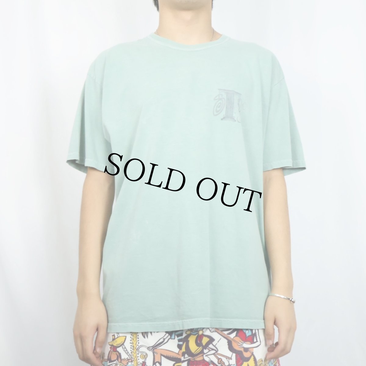 画像3: STUSSY "Column" プリントTシャツ L (3)