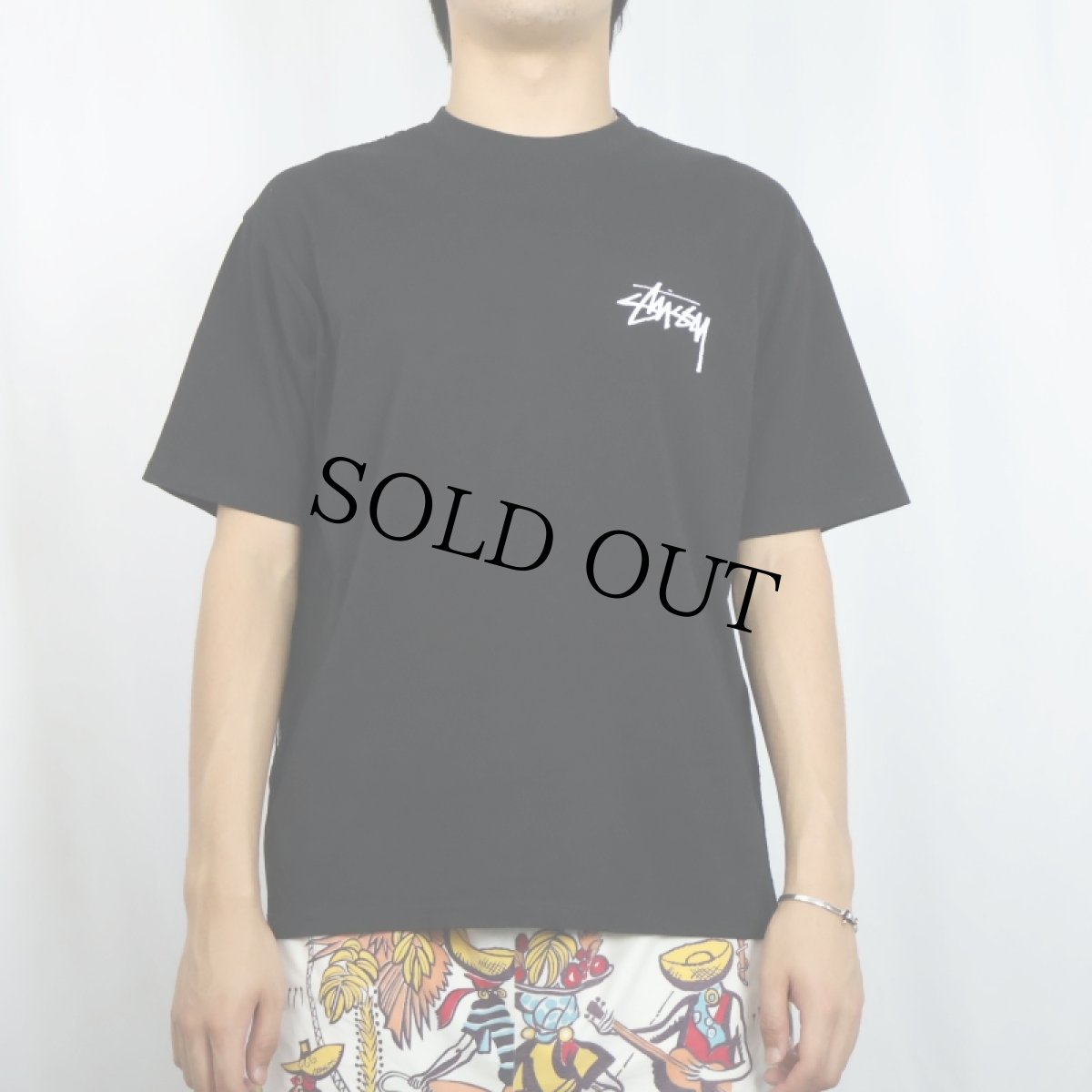 画像3: STUSSY USA製 "SHATTERED" プリントTシャツ BLACK M (3)