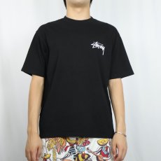 画像3: STUSSY USA製 "SHATTERED" プリントTシャツ BLACK M (3)