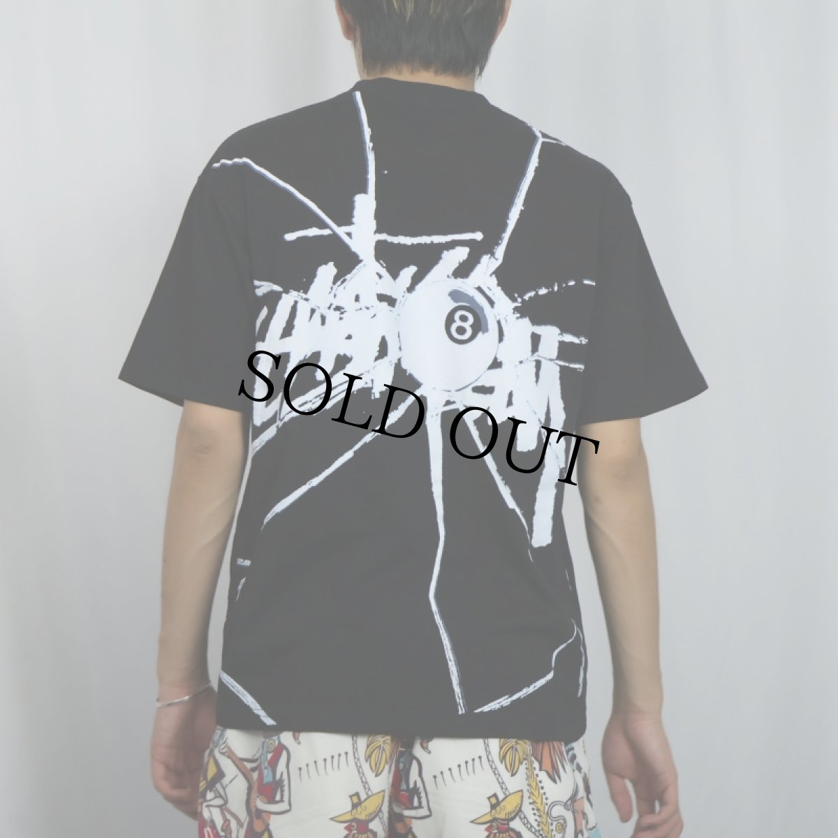 画像4: STUSSY USA製 "SHATTERED" プリントTシャツ BLACK M (4)