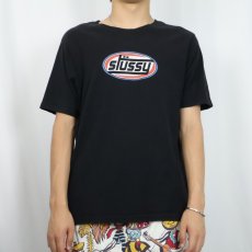 画像2: STUSSY ロゴプリントTシャツ BLACK L (2)