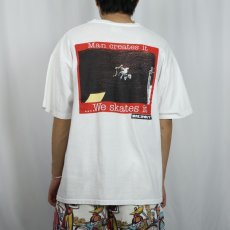 画像4: 90's BALZOUT USA製 "Man creates it..." フォトプリントTシャツ XL (4)