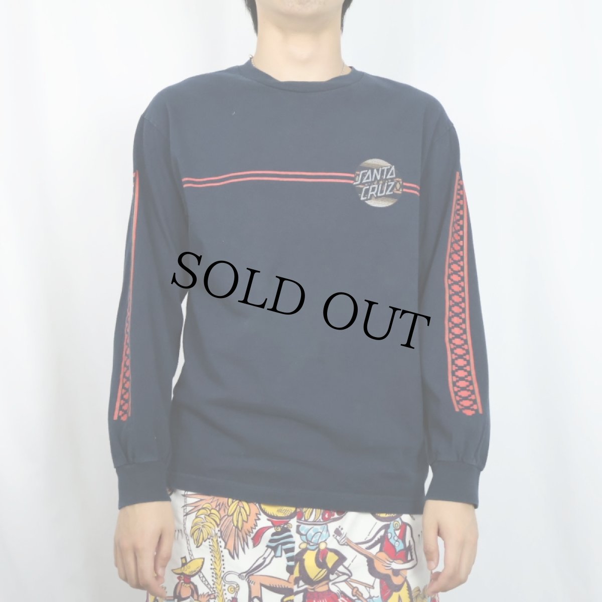 画像3: SANTA CRUZ ロゴプリントロンT NAVY M (3)