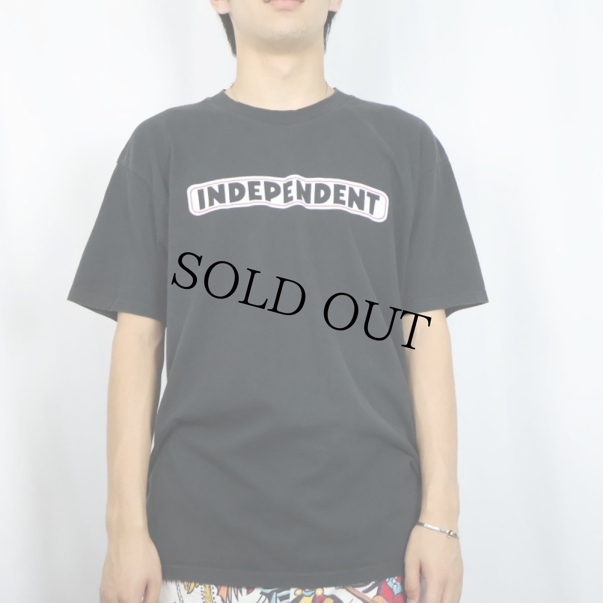 画像2: INDEPENDENT ロゴプリントTシャツ BLACK L (2)