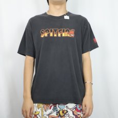 画像2: 90's〜 SPITFIRE WHEELS ロゴプリントTシャツ BLACK L (2)
