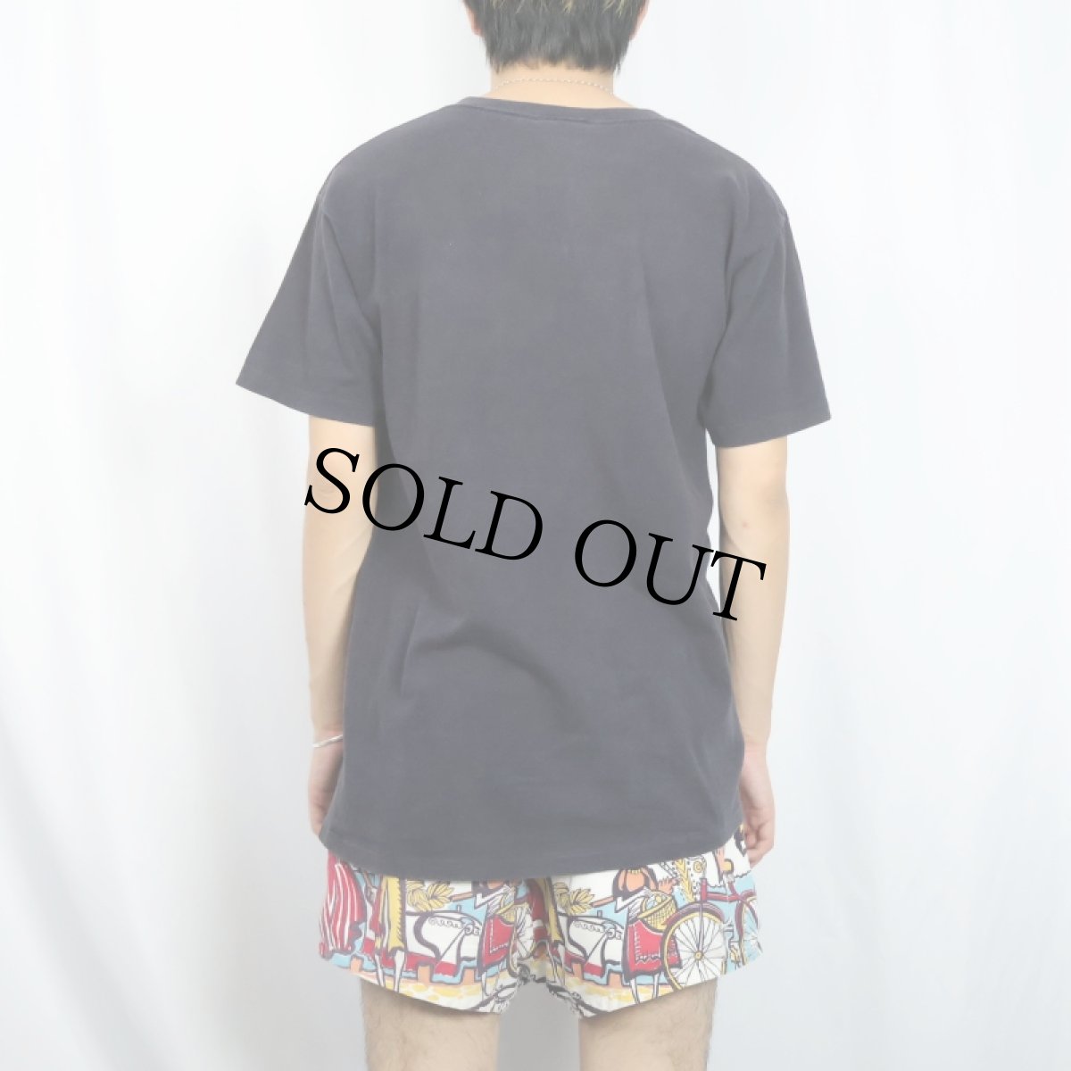 画像3: 90's GOUGE USA製 キャラクターパロディプリントTシャツ BLACK L (3)