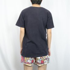 画像3: 90's GOUGE USA製 キャラクターパロディプリントTシャツ BLACK L (3)