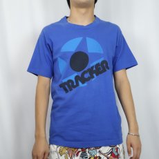画像2: 90's TRACKER USA製 ロゴプリントTシャツ M (2)
