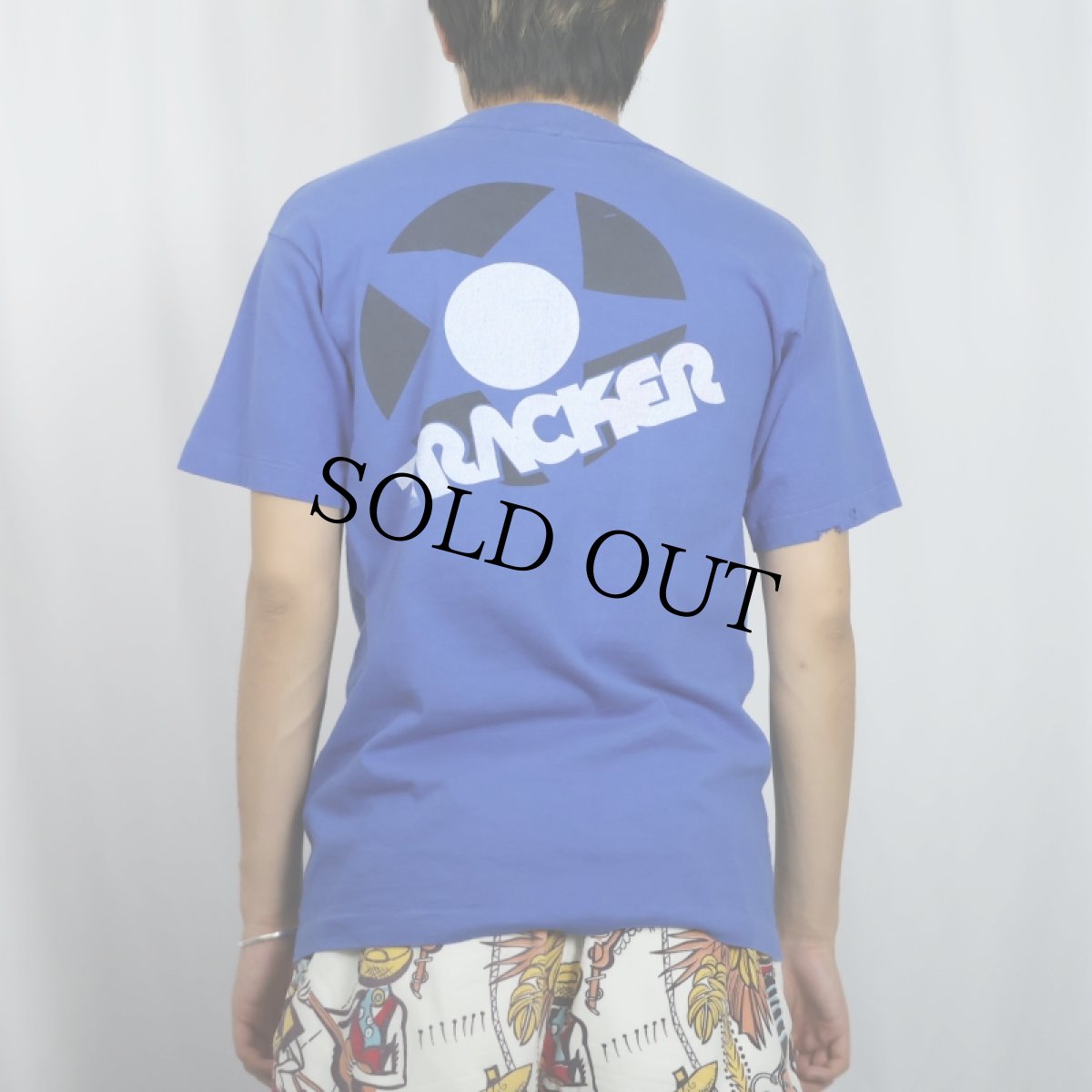 画像3: 90's TRACKER USA製 ロゴプリントTシャツ M (3)