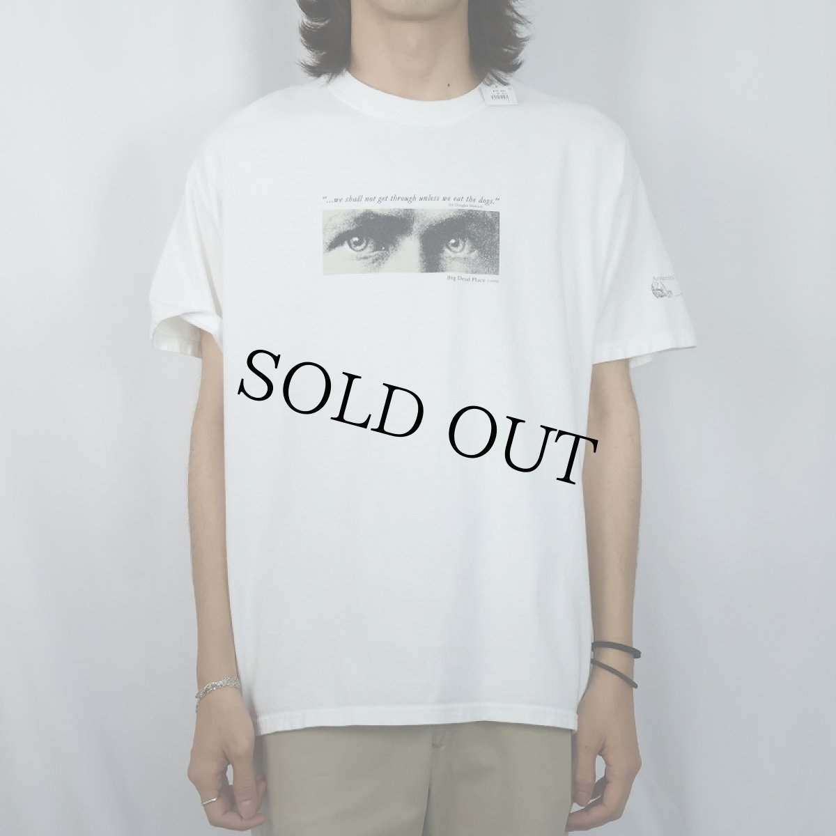 画像2: 2000's Sir Douglas Mawson "...we shall not get through unless..." メッセージプリントTシャツ L (2)