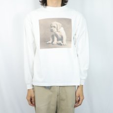 画像2: 90's GAP 犬プリントロンT XXL (2)
