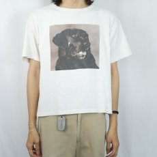 画像2: 90's GAP USA製 犬プリントTシャツ XXL (2)