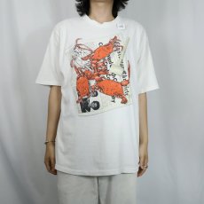 画像2: 90's カニプリントTシャツ XL (2)