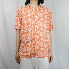 画像2: POLO Ralph Lauren 総柄 コットンハワイアンシャツ L (2)