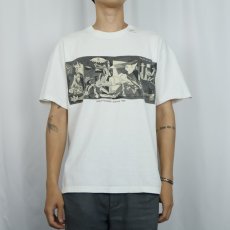 画像2: 2000's Pablo Picasso "Guernica" アートプリントTシャツ (2)