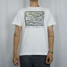 画像2: 90's Keith Haring by ANNIE LEIBOVITZ USA製 フォトアートプリントTシャツ L (2)