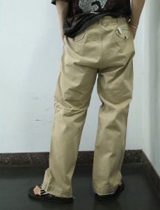 画像3: 【SALE】 POLO Ralph Lauren サイドアジャスタ付き コットンチノトラウザーズ W35 (3)