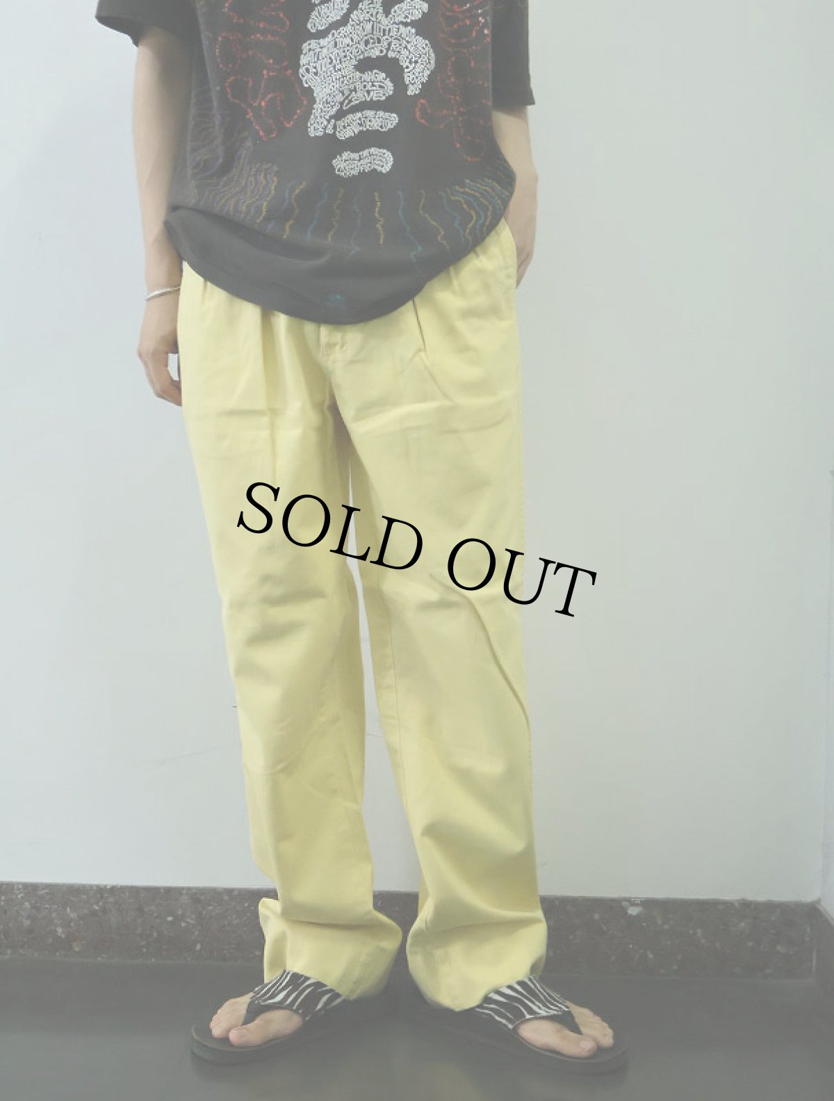 画像2: 【SALE】 POLO Ralph Lauren 2タック コットンチノトラウザーズ W30 (2)