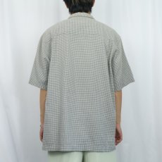 画像3: ARROW KHAKIS チェック柄 コットンオープンカラーシャツ L (3)