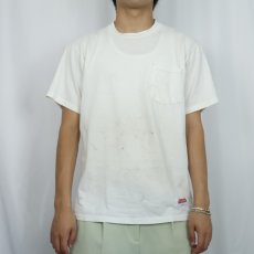 画像2: 90's JERZEES USA製 無地ポケットTシャツ L (2)