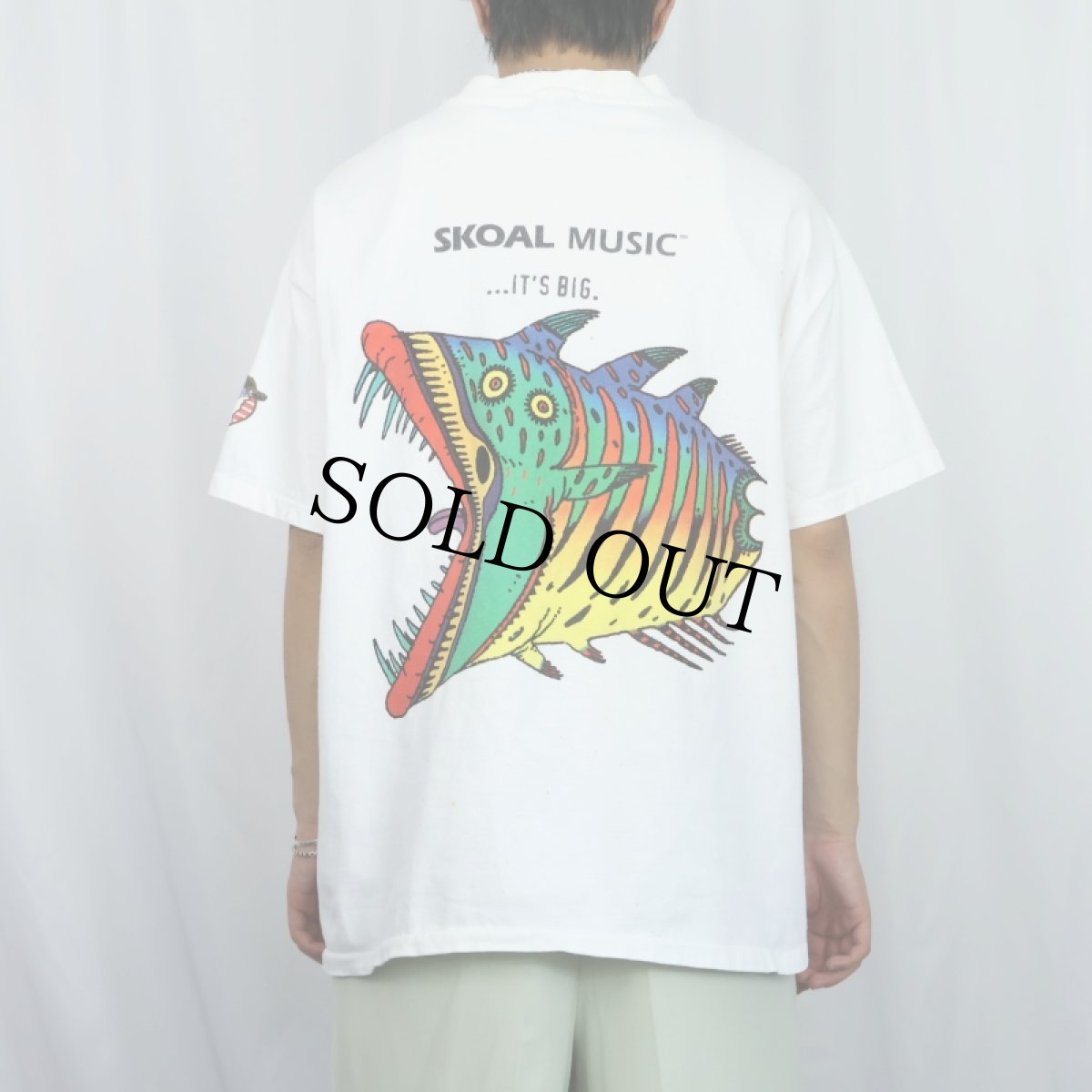 画像3: 90's SKOAL MUSIC USA製 "CATCH SKOAL MUSIC AT SPRING BREAK..." 音楽イベント 巻きプリントTシャツ XL (3)