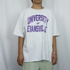 画像2: 90's Champion 青刺繍タグ 後期 USA製 "UNIVERSITY OF EVANSVILLE" プリントTシャツ XL (2)
