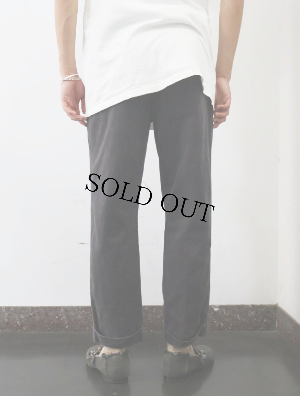 画像3: POLO Ralph Lauren "POLO CHINO" 2タック コットンチノトラウザーズ W30 (3)