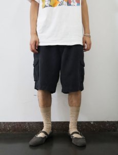 画像2: Tommy Bahama シルクカーゴショーツ BLACK W35 (2)