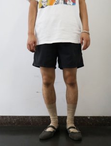 画像2: POLO Ralph Lauren ロゴ刺繍 ナイロンスイムショーツ BLACK M (2)